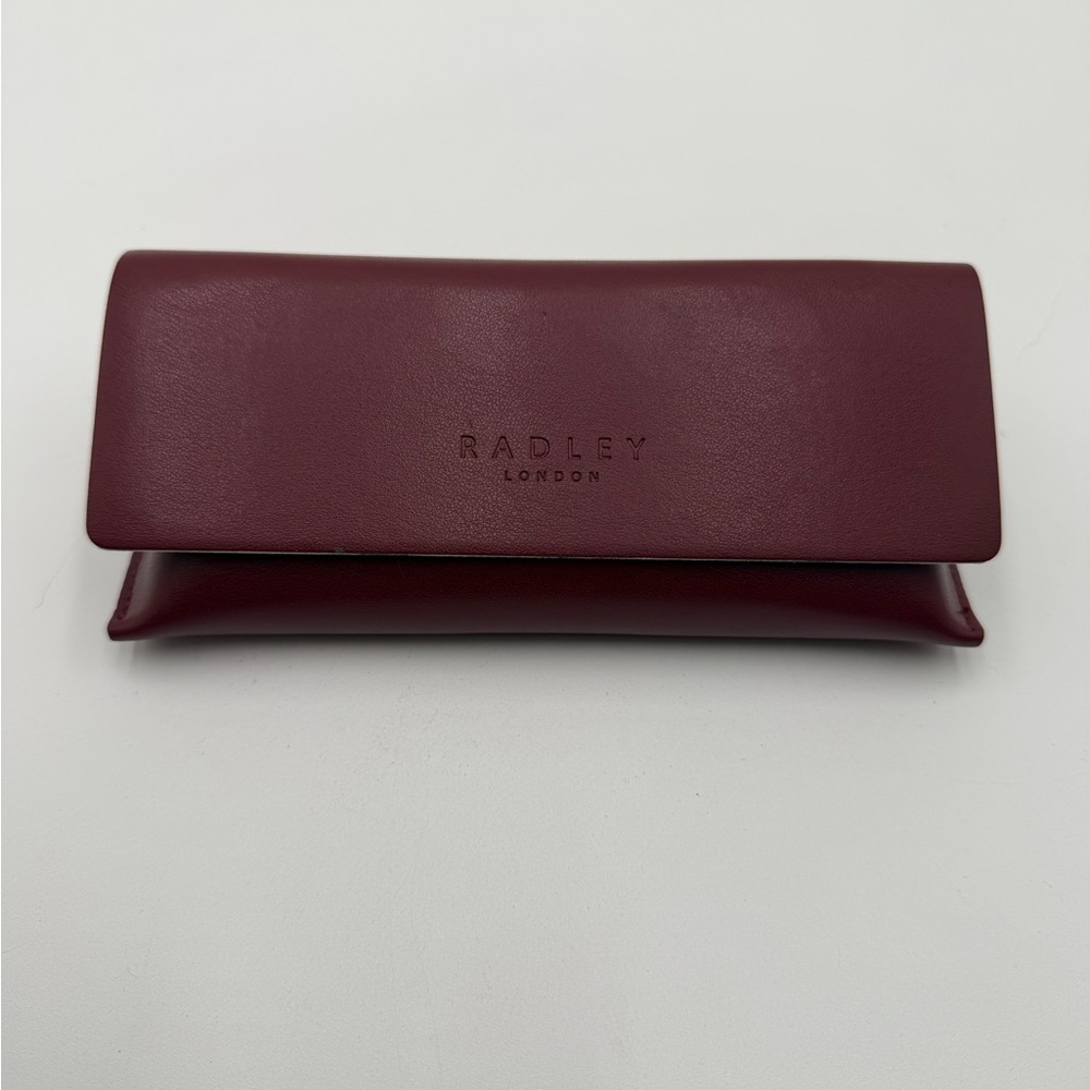 Radley London Burgundy Leather Glasses Case